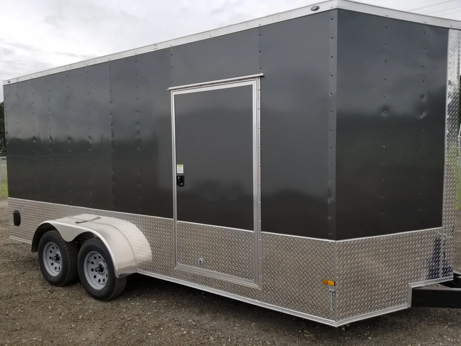 20170803_123459-1600x1200-1 2024 Fast Cargo Charcoal Gray 7×16 Enclosed Cargo Trailer - Image 1