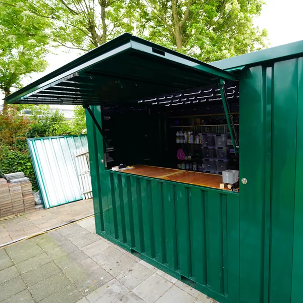 FOCO-BAR-4X2-RAL-6016-08-6 Container Pop Up 3×2 Meters Green Ral 6005 - Image 1