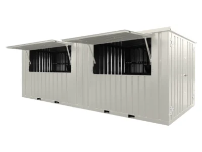 20 Foot White Container Bar – Perfect for Bars, Cafes, and Events