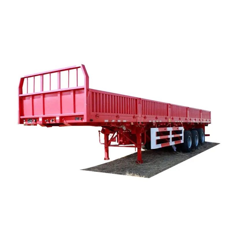 H1dab26a5f3594bfea32b3e2a6da79bdcZ.jpg_960x960 50 Ton Fence Cargo Transport Semi Trailer - Image 1