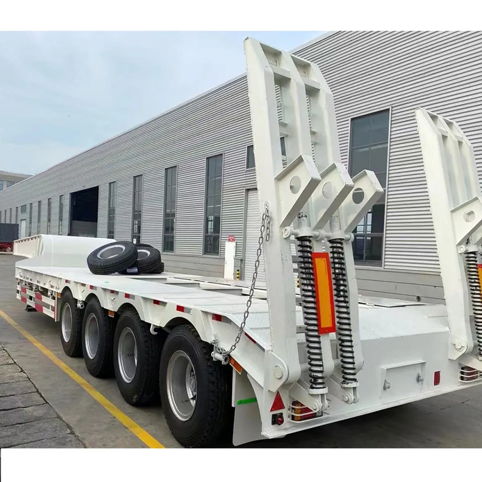 H41fc62e4cce44551b594b7168b3811bcd.jpg_960x960 (1) Heavy Duty Low Flatbed Loader Deck Lowboy Trailers - Image 1