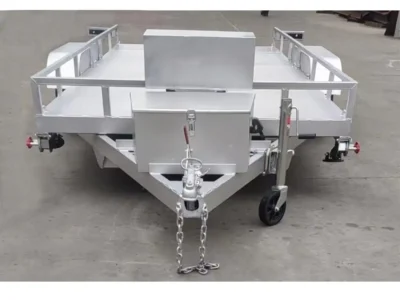 Hydraulic 2 Axle Aluminum Car Trailer 700kg